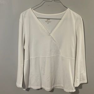 White J. Hill Long Sleeve Top